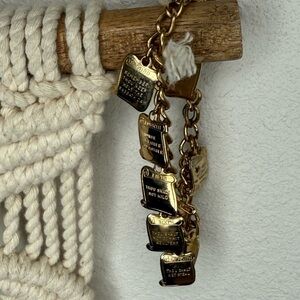 Vintage Bracelet 10 Commandments Charm Ten gold Jewelry Retro Keepsake VTG